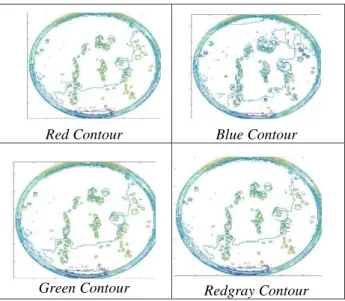 Gambar 4. Segmentasi Warna HSV Bakteri   Euclidean Color Filter bekerja dengan  membandingkan jarak euclidean dari keadaan warna  suatu piksel dengan warna target.