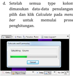 Gambar 12. Proses Calcuation TRB 