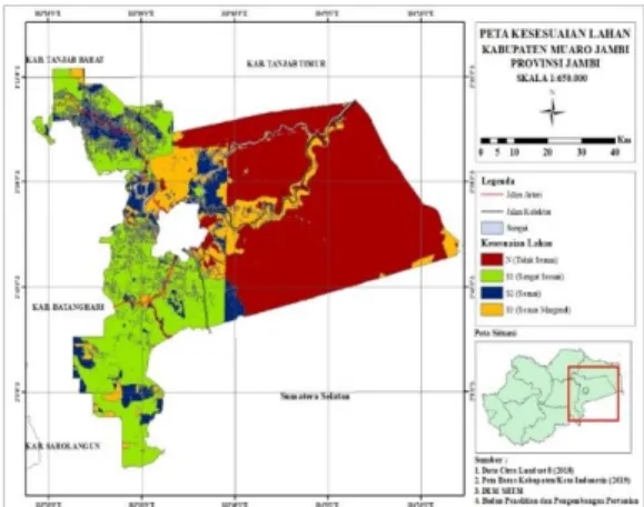 Tabel 10. Kesesuaian Lahan Aktual  Kelas 