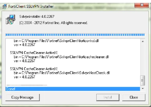Gambar 19 Proses Selesai Install SSL VPN Client Plugin 