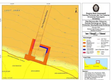 Gambar 10.  Peta Alur Pelayaran Rencana Pelabuhan Tanjung Bonang pasca pembangunan  tahap I