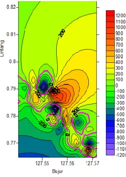 Gambar 6. Topografi daerah penelitian (3Dimensi) 