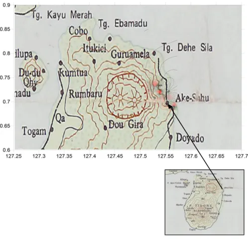 Gambar 7 . Peta anomali  residual daerah Akesahu Akesahu-P.Tidore