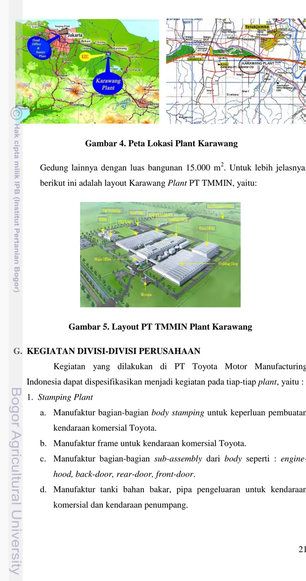 Gambar 5. Layout PT TMMIN Plant Karawang 