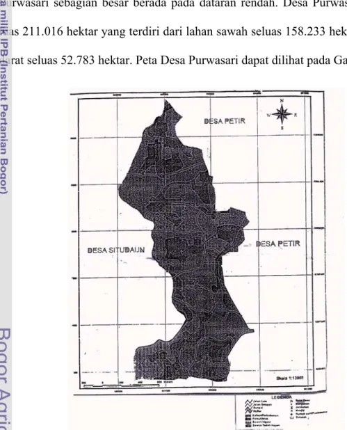 Gambar 3. Peta Desa Purwasari 