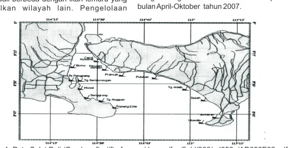 Gambar 1. Peta Selat Bali.(