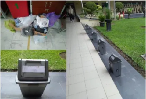 Gambar 7. Pengumpulan limbah plastik di lingkungan mahasiswa dan FTI UII 