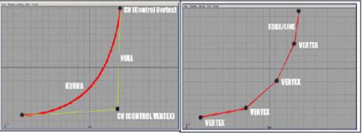 Gambar 2. Titik kontrol untuk nurbs 