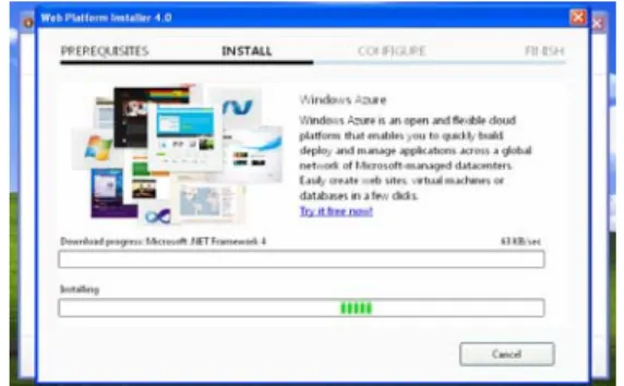 Gambar 1.14 Proses instalasi Microsoft WebMatrix 