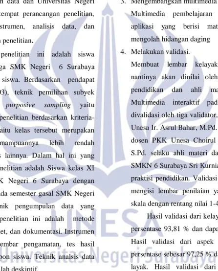 Gambar 1.1 Design One – Shoot Case Study  Keterangan : 