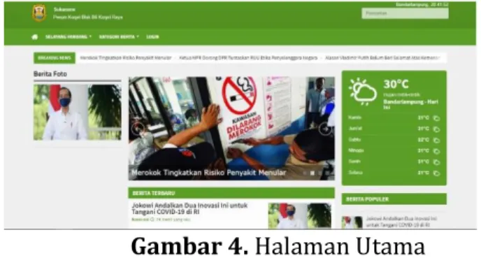 Gambar 4. Halaman Utama 