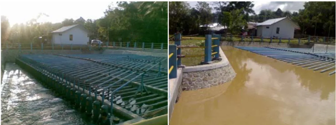 Gambar 5. Perbedaan tinggi muka air pada saat musim hujan dan musim       kemarau PATM di Kabupaten Bone Bolango 