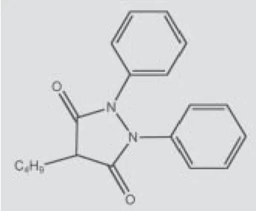 Gambar 2 : Rumus molekul fenilbutason