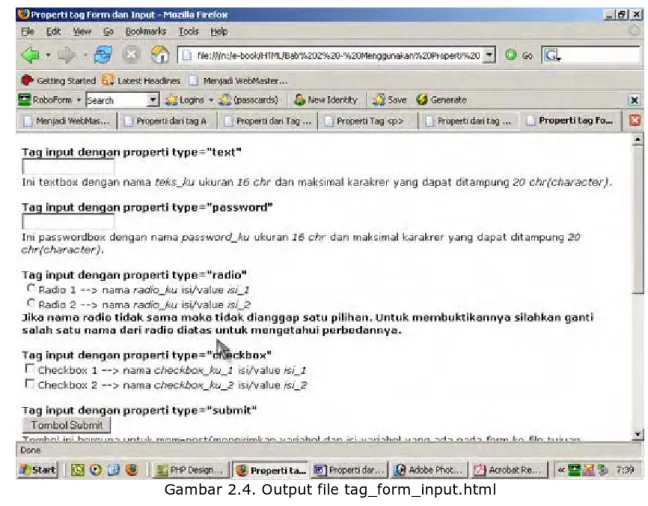 Gambar 2.4. Output file tag_form_input.html       D. Tag &lt;form&gt;...&lt;/form&gt; 