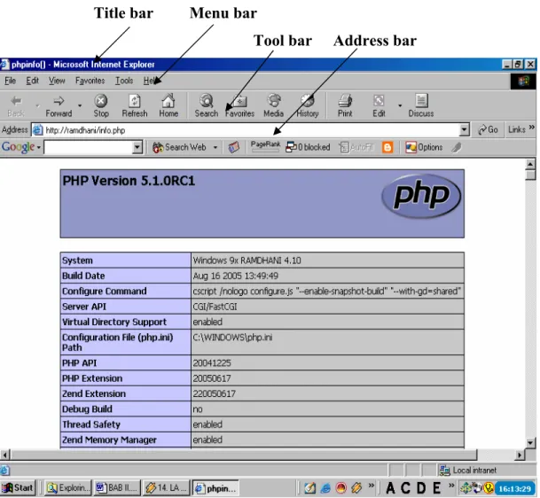 Gambar 2.2. Tampilan Internet Explorer 