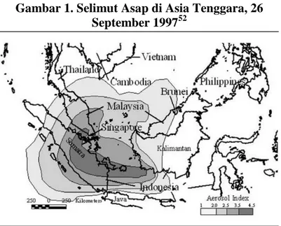 Gambar 1. Selimut Asap di Asia Tenggara, 26  September 1997 52