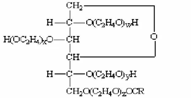 Gambar 3. Struktur kimia Tween 20 