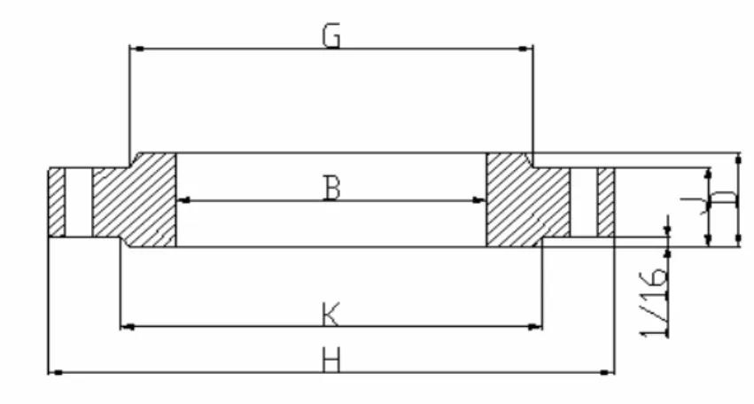 Gambar 3.4 Flange 