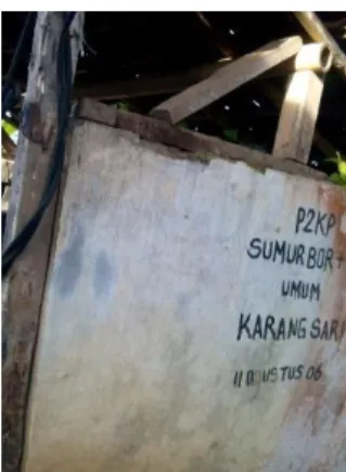 Gambar 1.8 Sumur Bor di Dusun Karangsari 