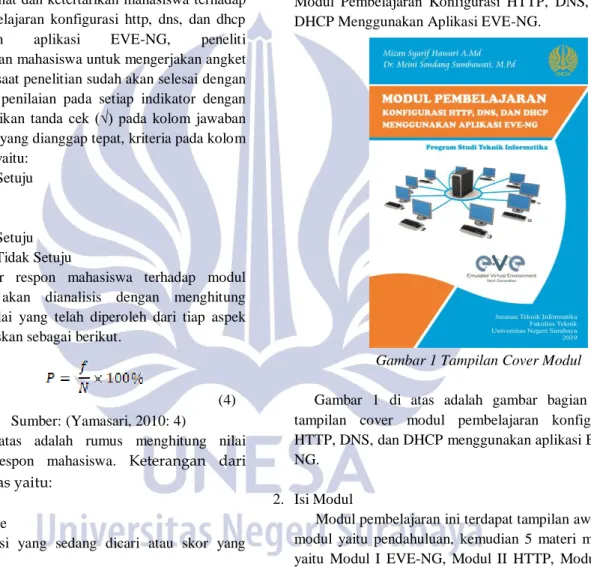 Gambar 1 Tampilan Cover Modul 