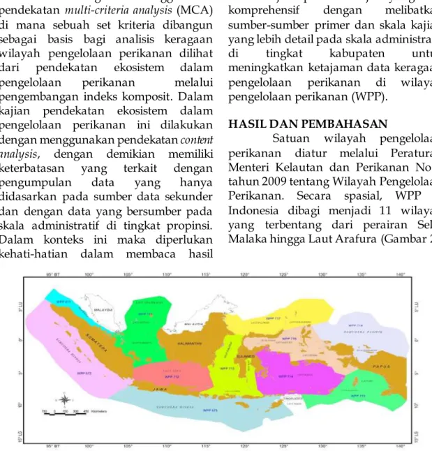 Gambar 2. Peta Wilayah Pengelolaan Perikanan di Indonesia  Wilayah  Pengelolaan  Perikanan 