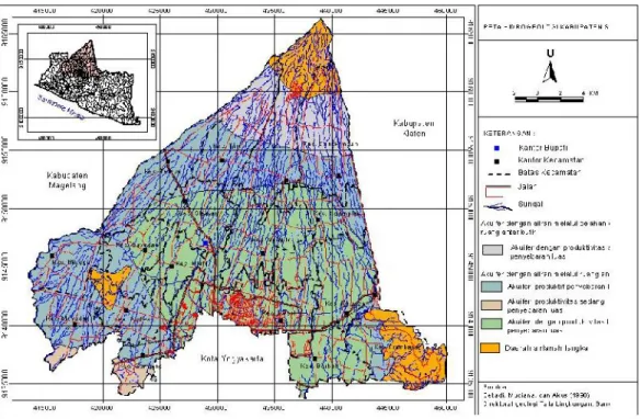 Gambar 2-4. Peta Hidrogeologi di Kabupaten Sleman
