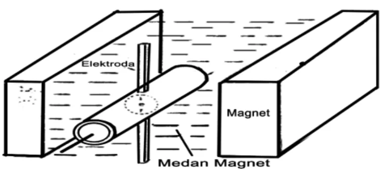 Gambar 2.10 Meter aliran magnetik 