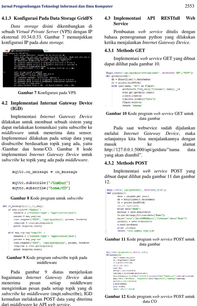 Gambar 7 Konfigurasi pada VPS 