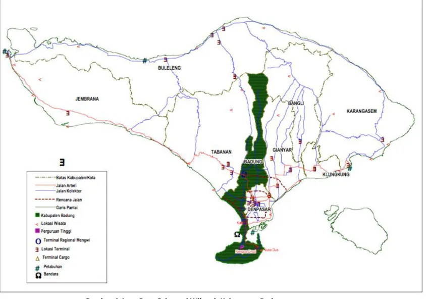 Gambar 4-1  Peta Orientasi Wilayah Kabupaten Badung 