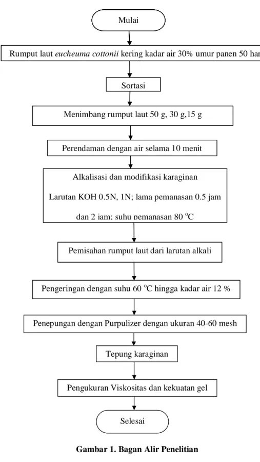 Gambar 1. Bagan Alir Penelitian Sortasi 