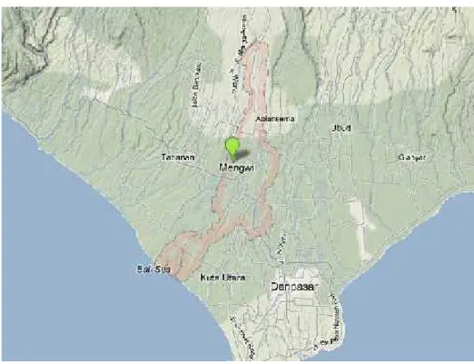 Gambar 1. Peta Kecamatan Mengwi.