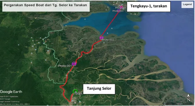 Gambar I- 13: Rute Tengkayu-I, Tarakan - Tanjung Selor