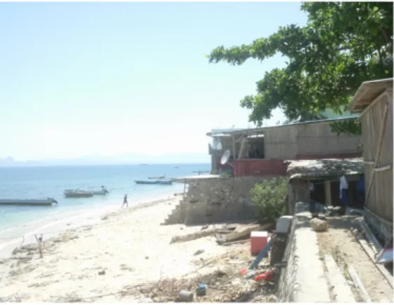 Gambar 2. Rumah nelayan pantai di pesisir  Kelapa Lima   