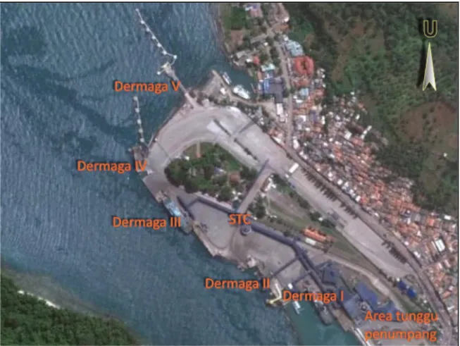 Gambar I-4: Layout Dermaga Sandar Pelabuhan penyeberangan Merak 