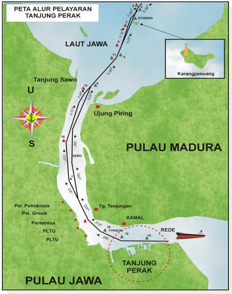 Gambar I-4. Alur pelayaran Tanjung Perak 