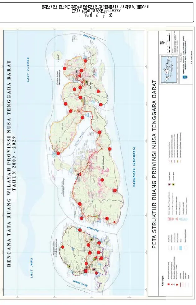 Gambar 2. 4 Rencana Struktur Ruang Wilayah Provinsi Nusa Tenggara Barat 