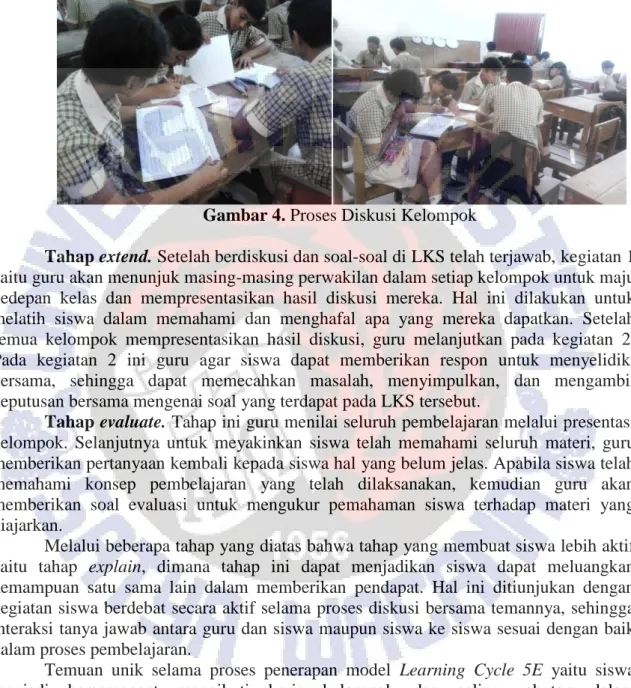 Gambar 4. Proses Diskusi Kelompok 