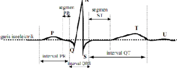 Gambar 2. Grafik bentukan EKG[5] 