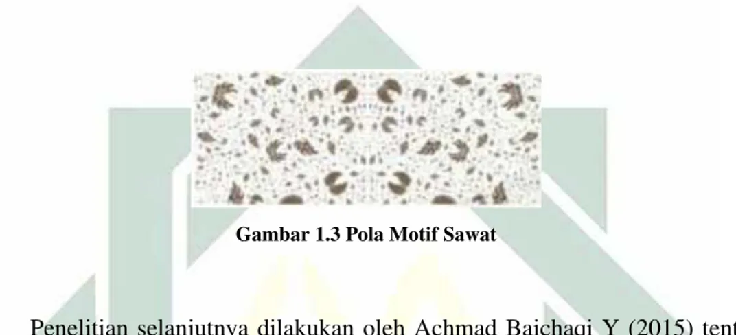 Gambar 1.3 Pola Motif Sawat