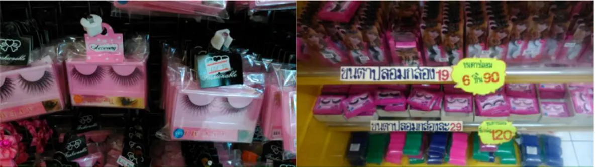 Gambar 8. Penjualan Bulu Mata Palsu di Bangkok 