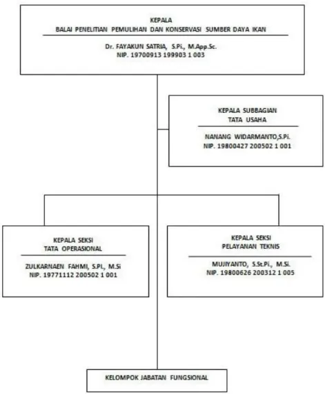 Gambar 1. Struktur Organisasi BP2KSI 