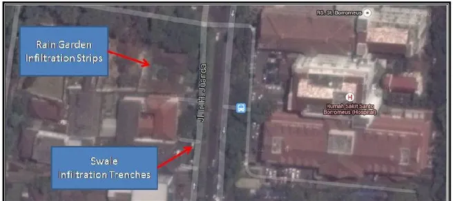 Gambar 3. Penentuan di Jl. Ir.H.Juanda (Dago) (Sumber: Google Earth,2014) 