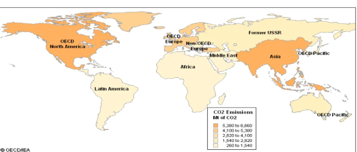 Gambar 2. Peta DuniaCO2 Emission 