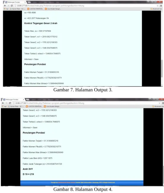 Gambar 7. Halaman Output 3.