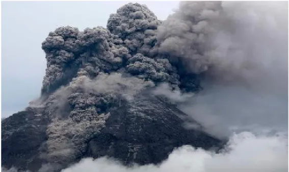 Gambar V.1 Letusan Gunung Merapi