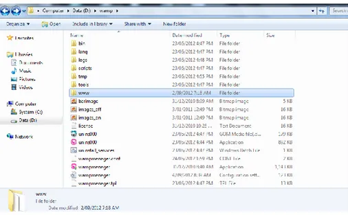 Gambar 3.5 Lokasi penyimpanan file pada wamp server 