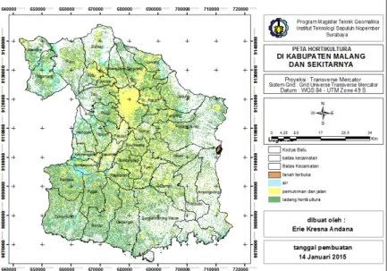 Gambar 5. Peta Hortikultura Kabupaten Malang dan Sekitarnya 