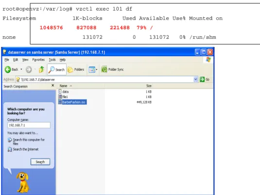 Gambar 8. Cek Kapasitas Mesin 101 Setelah Diisi Data Test Client Windows (VPS Web Sever)