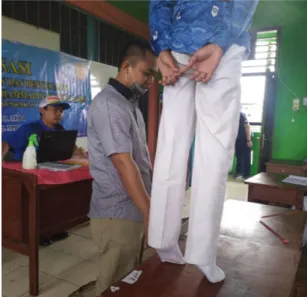 Gambar 3. Penanganan kram betis 