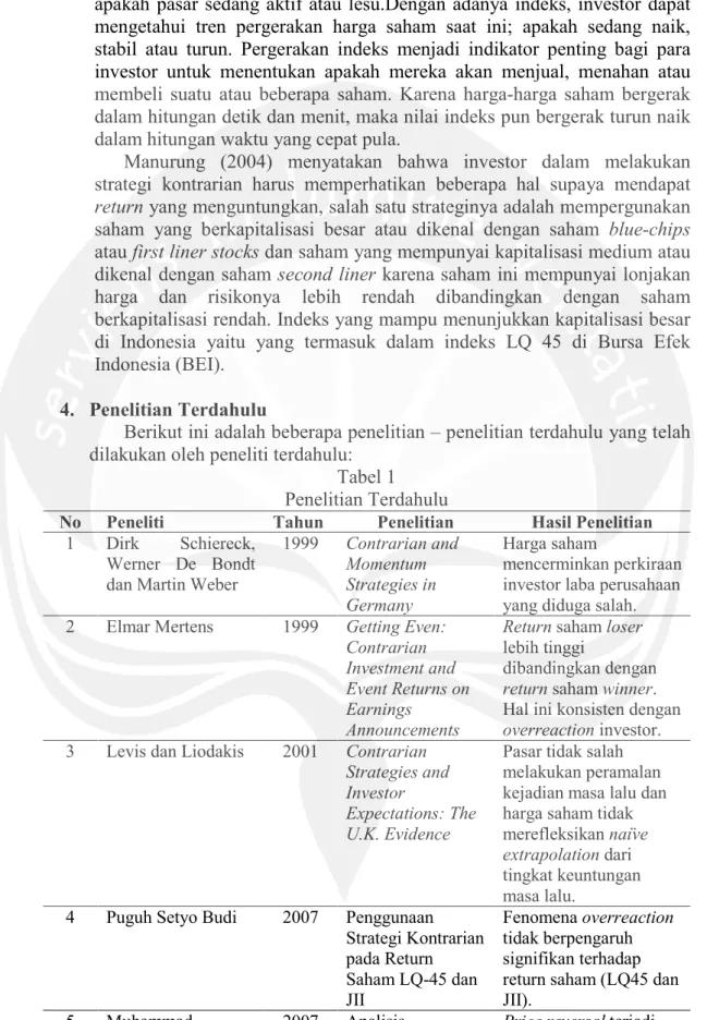 Tabel 1  Penelitian Terdahulu 